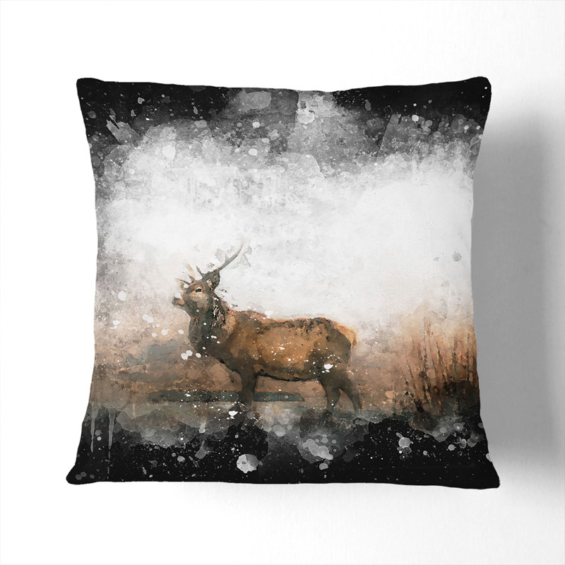 Square Throw Cushion, 40cm H x 40cm W x 15cm D