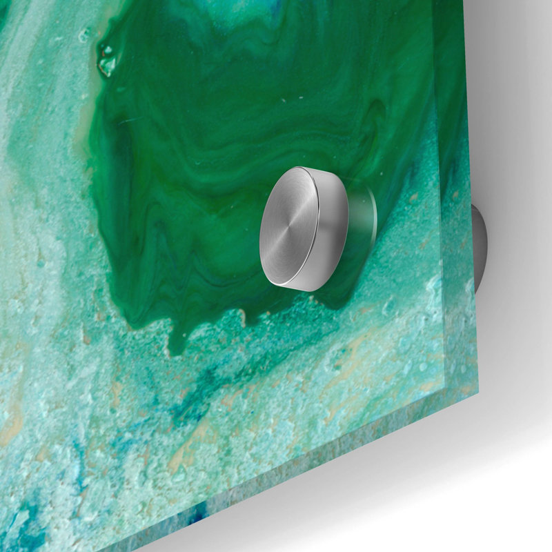 Art mural en verre épique «Amazonian 1» par Alicia Ludwig, H 24 po x l 24 po
