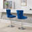 Thick Swivel Velvet Barstools Adjusatble Seat Height From 27-35 Inch, Modern Upholstered Bar Stools With Backs Comfortable Tufted For Home Pub And Kitchen Island (Set Of 2)-281308597-281308585