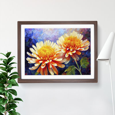 Chrysanthemum Flowers Vol.2 - Framed Print