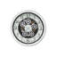 Horloge murale transitionnelle, ronde 20 po, blanc antique, mécanisme d'engrenage | Idée cadeau