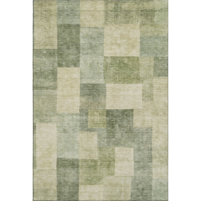 Premium Machine Washable Alijah AMF1261 Geometric Rug