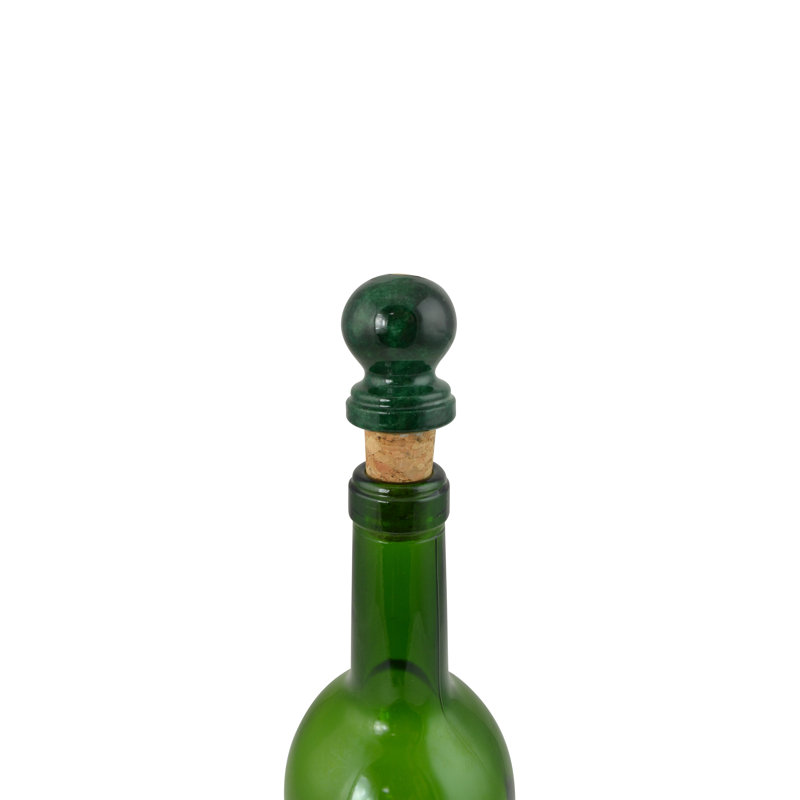 Bouchon de bouteille en pierre, Vert