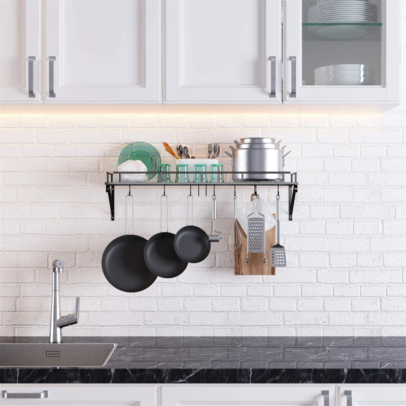 Metal Rectangle Wall Mounted Pot Rack