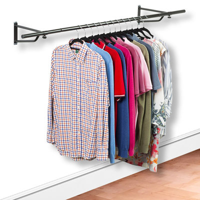 Fairhill 183cm Wall Mounted Clothes Rack
