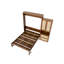 Lit escamotable avec cadre en bois et rotin-746228082-746228083