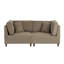 2 - Piece Upholstered Corduroy Modular Sectional with Pillow Back and Solid Wood Legs-1066189028