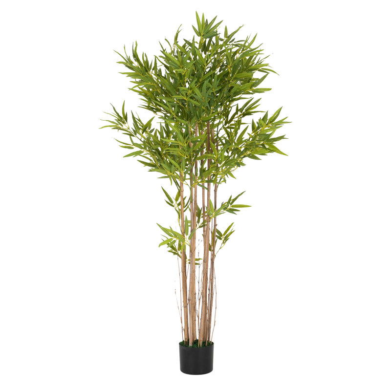 70 po bambou artificiel avec pot