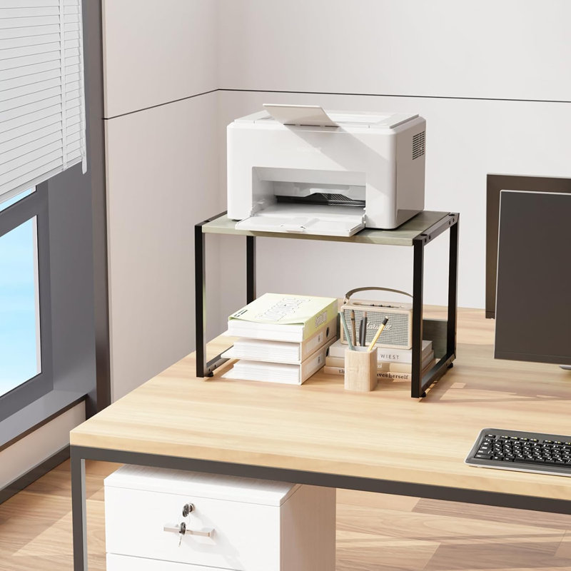 17.72" Printer Stand, Washed Gray