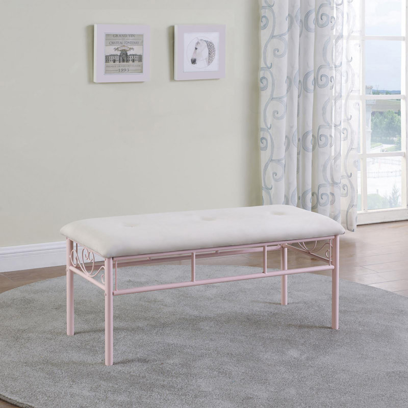 Banc rose poudré