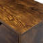 Ensemble de 2 tables d'appoint en bois de style Mid-Century, table de bout avec 1 tiroir de rangement, table de chevet pour le salon de la chambre à coucher, brun rustique et noir