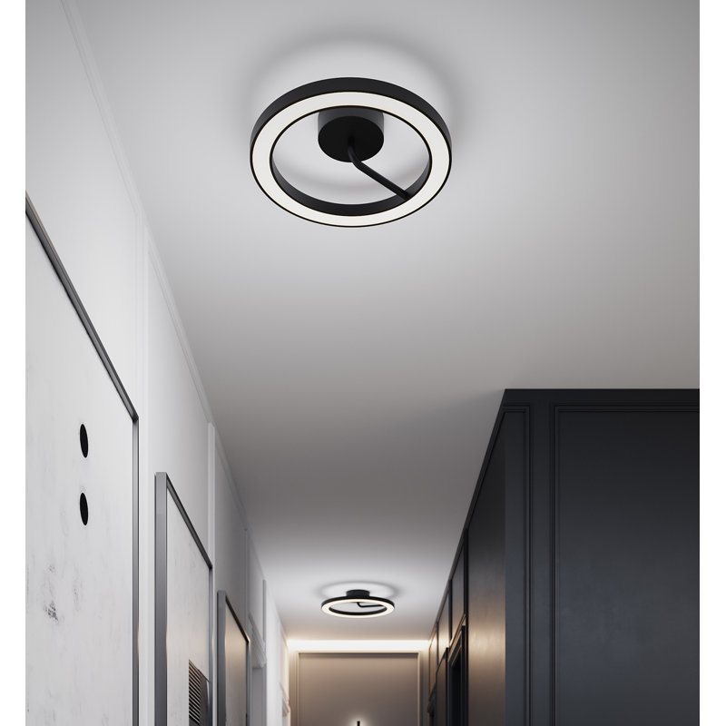 Franke 18'' LED Flush Mount - Black, Black