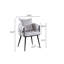 Ensemble de 2 chaises d'appoint en velours Pure Modern Modern