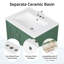 Meuble-lavabo de 24 po avec rangement, tablette réglable, panneau de fibres à densité moyenne et bois d'hévéa, cloisons amovibles-1582693114