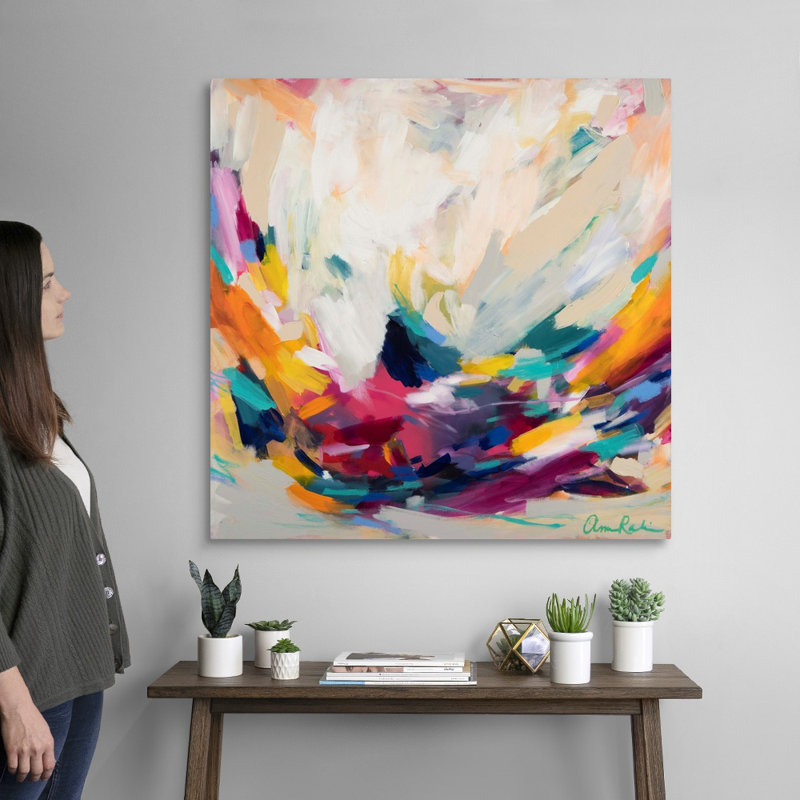 «New Beginnings» par Amira Rahim - reproduction sur toile, Toile tendue, H 36 po x l 36 po, Sans cadre