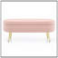 Banc de rangement ovale avec pieds en métal-1995061571