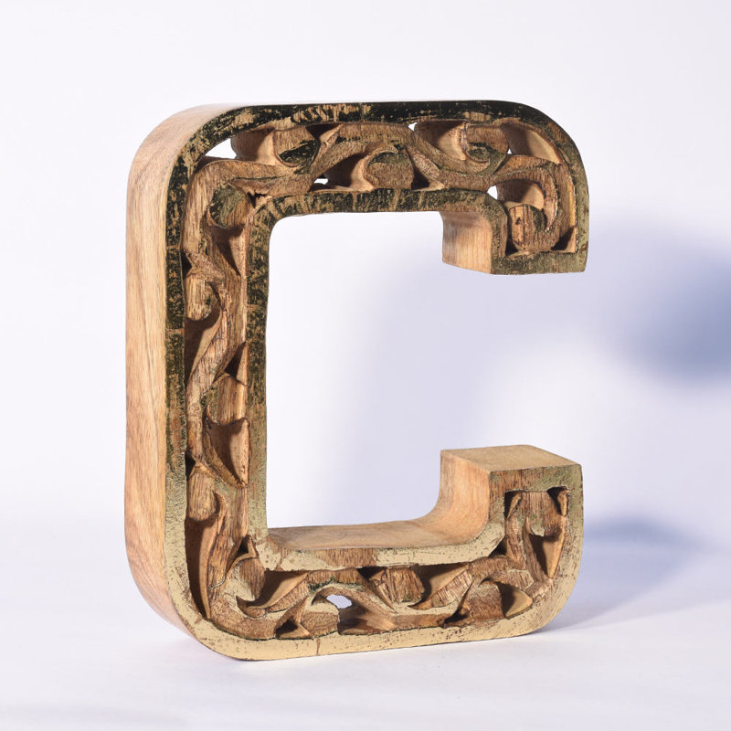 Eastford Text & Numbers Letter Block, W, Gold
