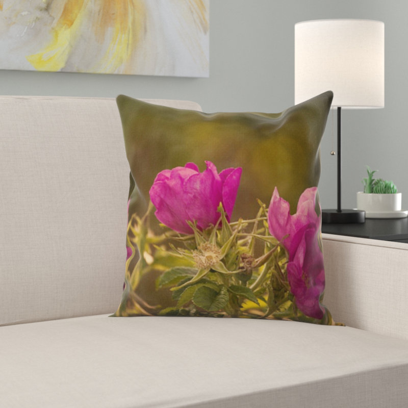 Coussin de jardin rose