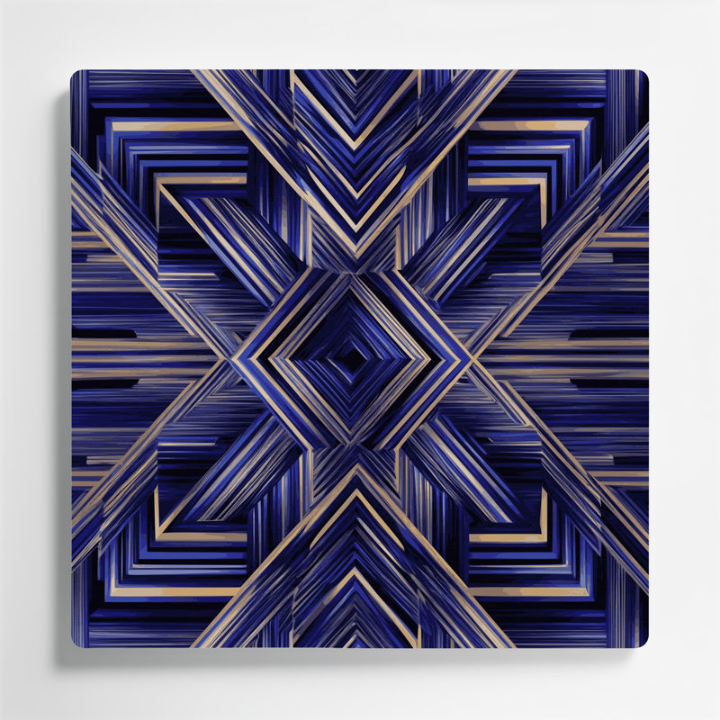 Art mural bleu op Op 82