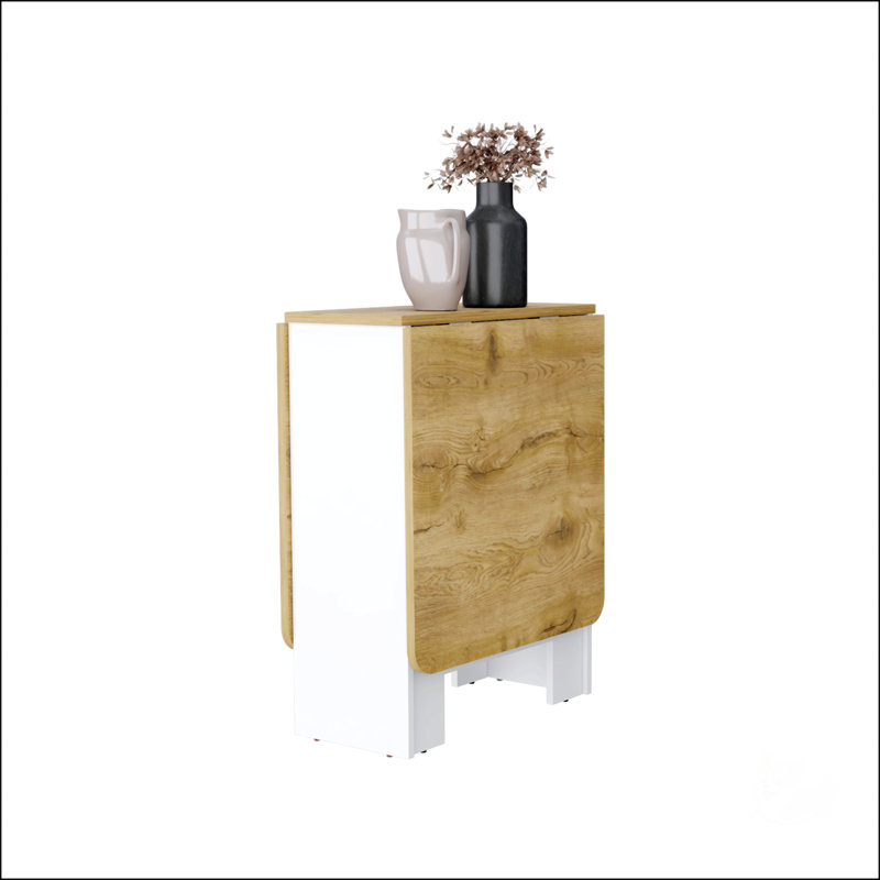 Folding Dining Table, White