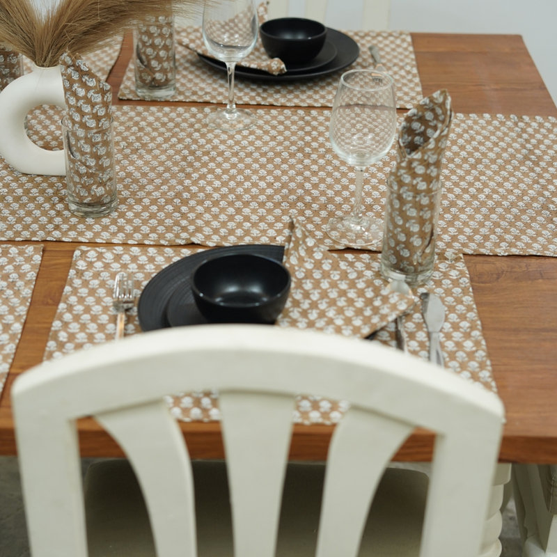 13X19 Inch Stylish Dining Mats – Protect Your Table with Elegance & Functionality, Tarangini, Brown
