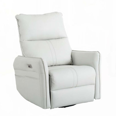 270° Power Swivel Rocker Recliner Chair with USB Ports