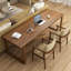 Bureau rectangulaire en bois massif noyer-643983313