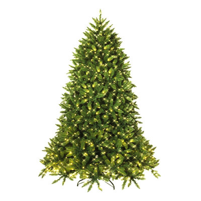 Lighted Fir Christmas Tree