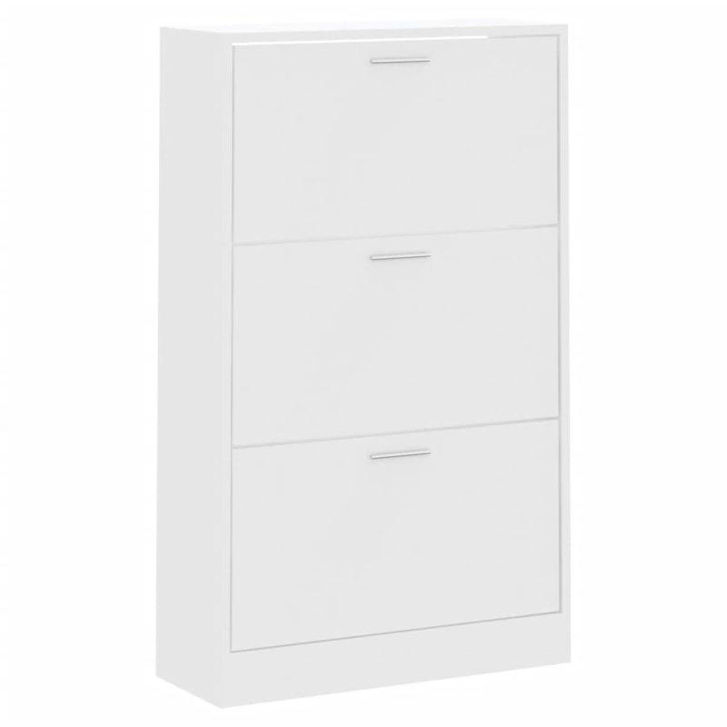 9 Pair Flip Down Shoe Storage, White