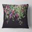 Carré, feuilles tropicales tropicales Om Black - Coussin décoratif imprimé campagne-60159663