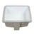 Ruvati 14 x 14 inch Undermount Bathroom Vanity Sink White Square Porcelain Ceramic with Overflow