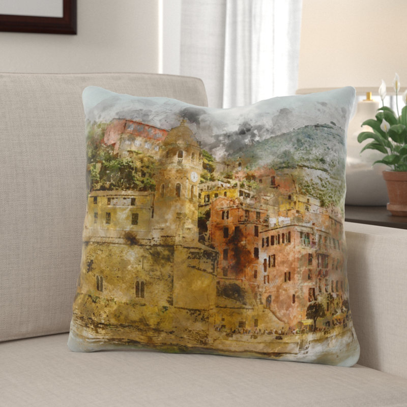 Coussin décoratif Rehaan, Microsuède, Intérieur