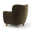 Fauteuil d'appoint en velours émeraude