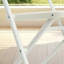 Ensemble de 4 chaises pliantes en acier inoxydable blanc - capacité de 800 lb robuste, empilable et imperméable