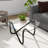 Maelana Abstract Coffee Table Triangular Glass Top
