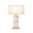 Tomarra Alabaster White Marble Table Lamp