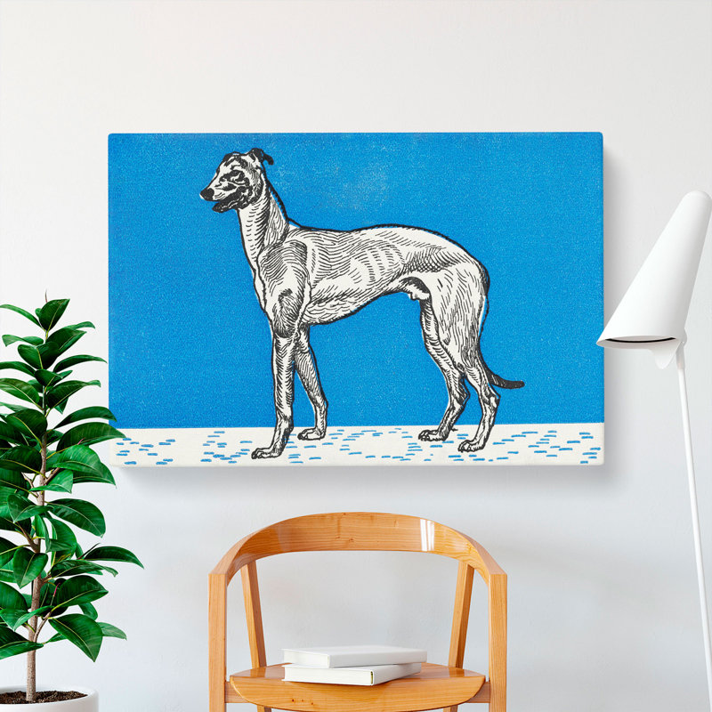 Greyhound Vol.1 by Moriz Jung - Wrapped Canvas, 50cm H x 76cm W x 3cm D
