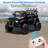 GarveeHome 12V Ride On Truck Car, 2WD Electric Car with Remote Control, Toddler Battery Powered Ride On Toy with Spring Suspension, LED Lights, Music, Battery Display for Kids 3-8, Black-122552495