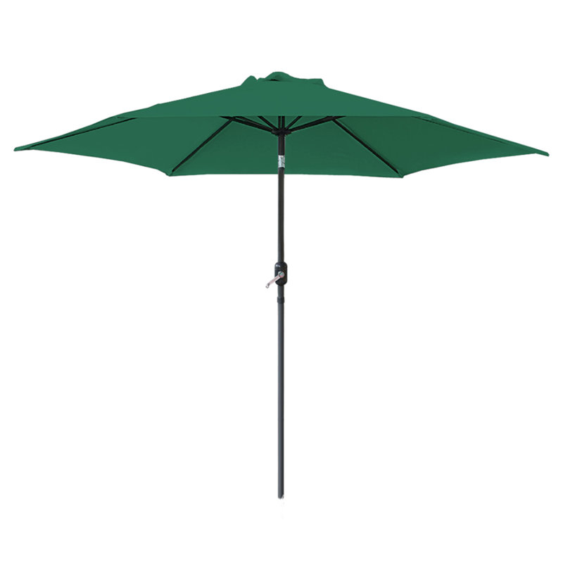 Quintana Round Patio Outdoor Parasol Green, 235cm H x 270cm W x 300cm D