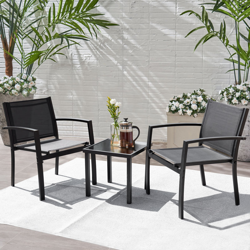 Ensemble bistro long pour 2 personnes 19,2 po Abrien Square