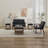 Gladis 3-Piece Faux Leather Coffee Table and End Table Set with Storage-114597116