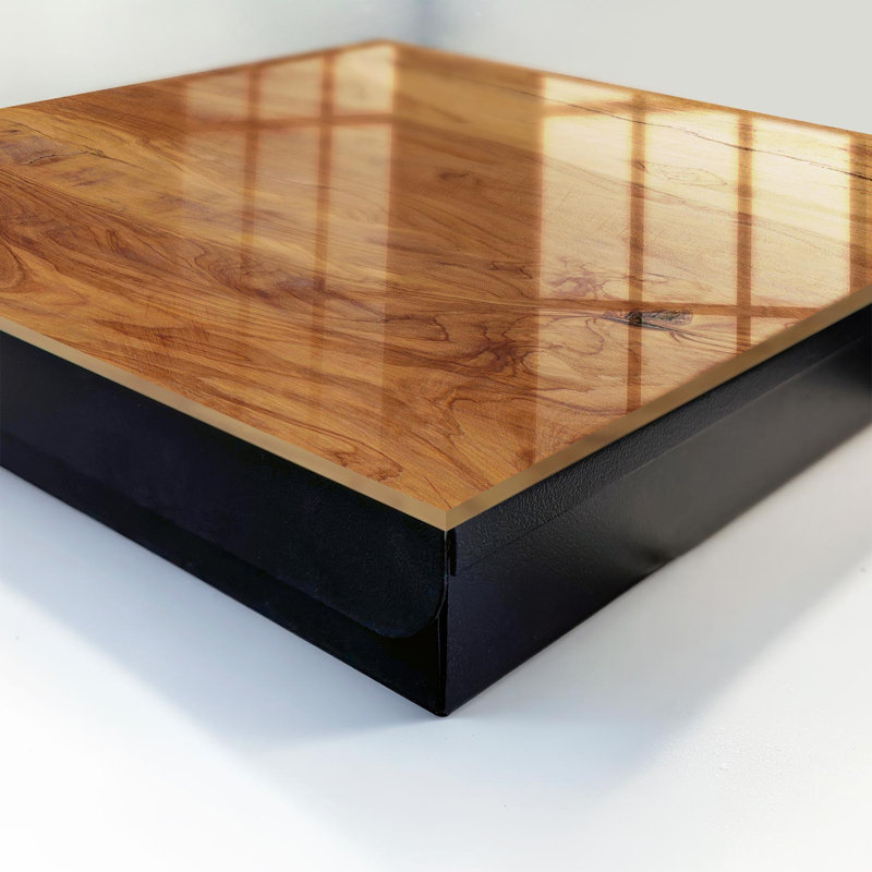 Key cabinet, Opens to the right, 30x30x5, White, Warm wood and expressive grain, 