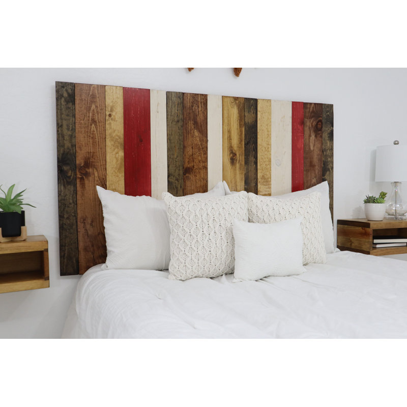 Davel Solid Wood Headboard, California King, Fall Mix
