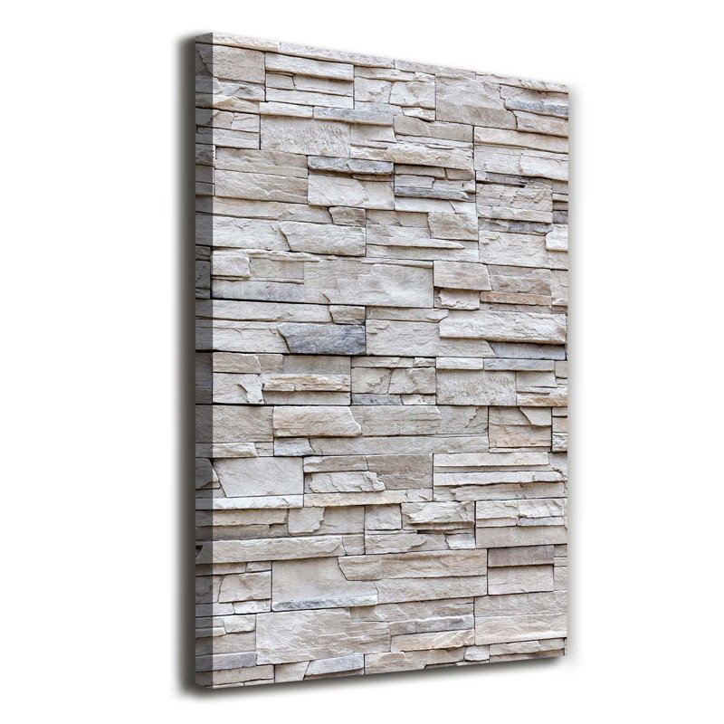 A Stone Wall - Wrapped Canvas Print