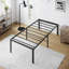 Structure de lit robuste, lit plateforme en métal sans sommier-1039662292-1007321422