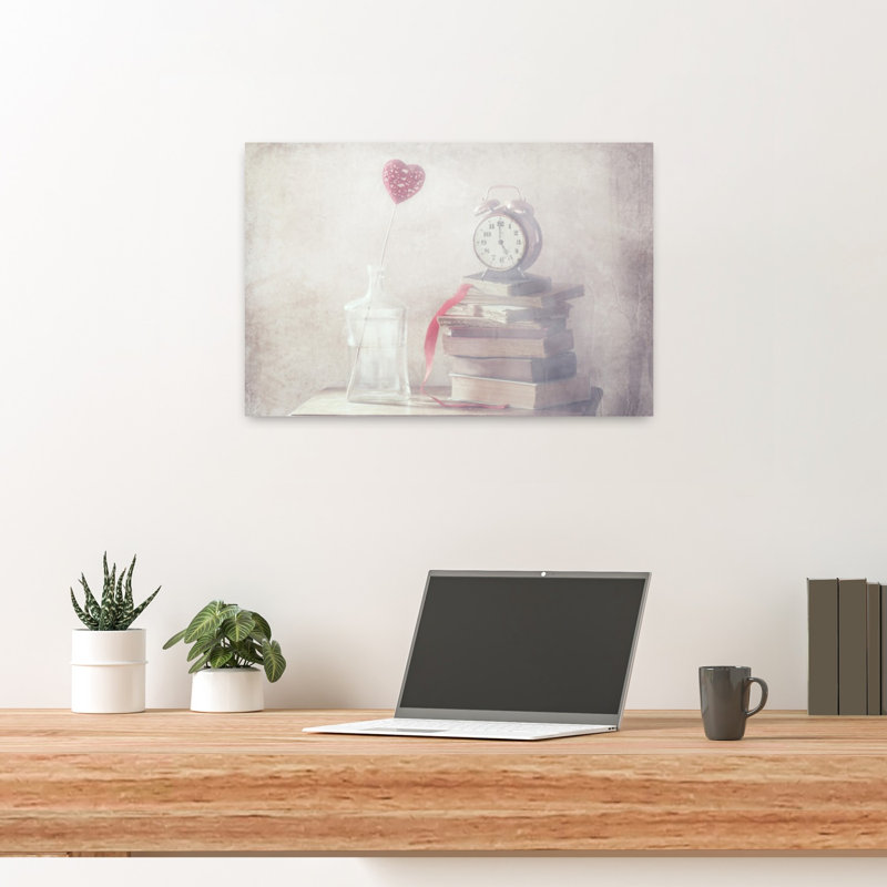 Affiche murale vintage romantique et rêveuse « L'amour rêveur », 16" H x 24" W