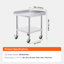 Table de travail en acier inoxydable