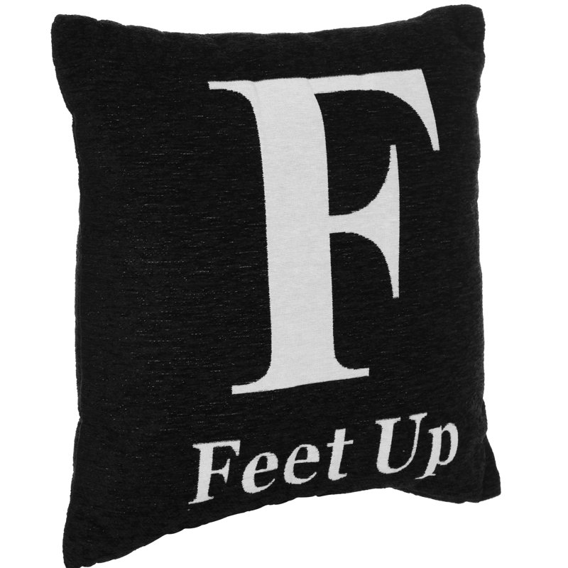 Whalley Square Cushion, Black