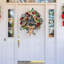 Couronne de Noël pour porte d'entrée Couronne de Noël artificielle 13,77 po