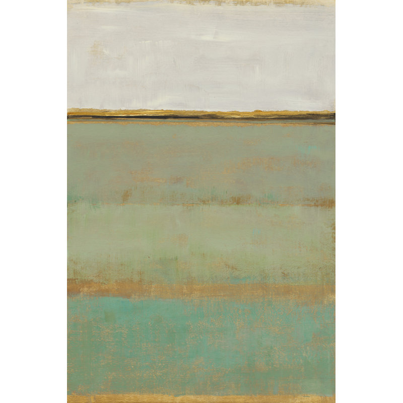 Verdant Field II by Timothy O' Toole - 1 Piece Painting, 46cm H x 30cm W, Black Floater Framed